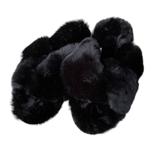 Jenni Intimates Faux Fur Slippers NWT - Picture 2 of 5